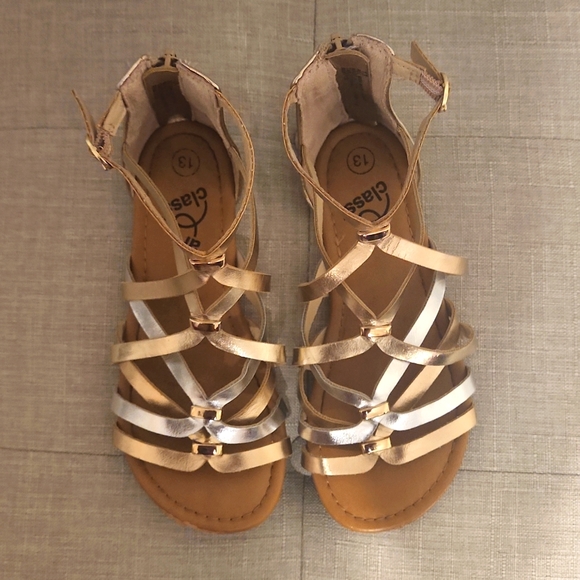 Art Class Silver and Gold Sandals- Size 13 - Picture 4 of 6